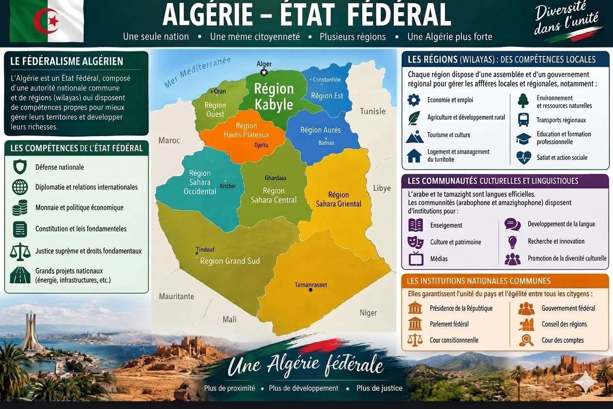 Algérie Uni. État Fédéral. - Image 1
